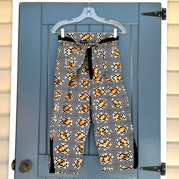 Rare Fanm Mon Multicolor Geometric Pants - Picture 1 of 9